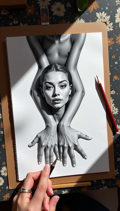Free Dramatic Pencil Portrait Image - Portrait, Graphite, Pencil ...