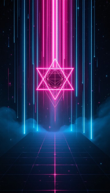 Geometry Neon Background Free Neon Sacred Geometry Image - Neon, Geometric, Cyberpunk | Download ...