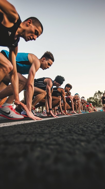 Free Runners at Start Image - Athletes, Running, Track | Download at ...