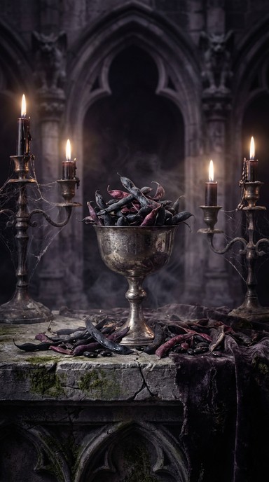 Goth Beans Free Gothic Bean Altar Image - Gothic, Dark, Beans | Download at StockCake