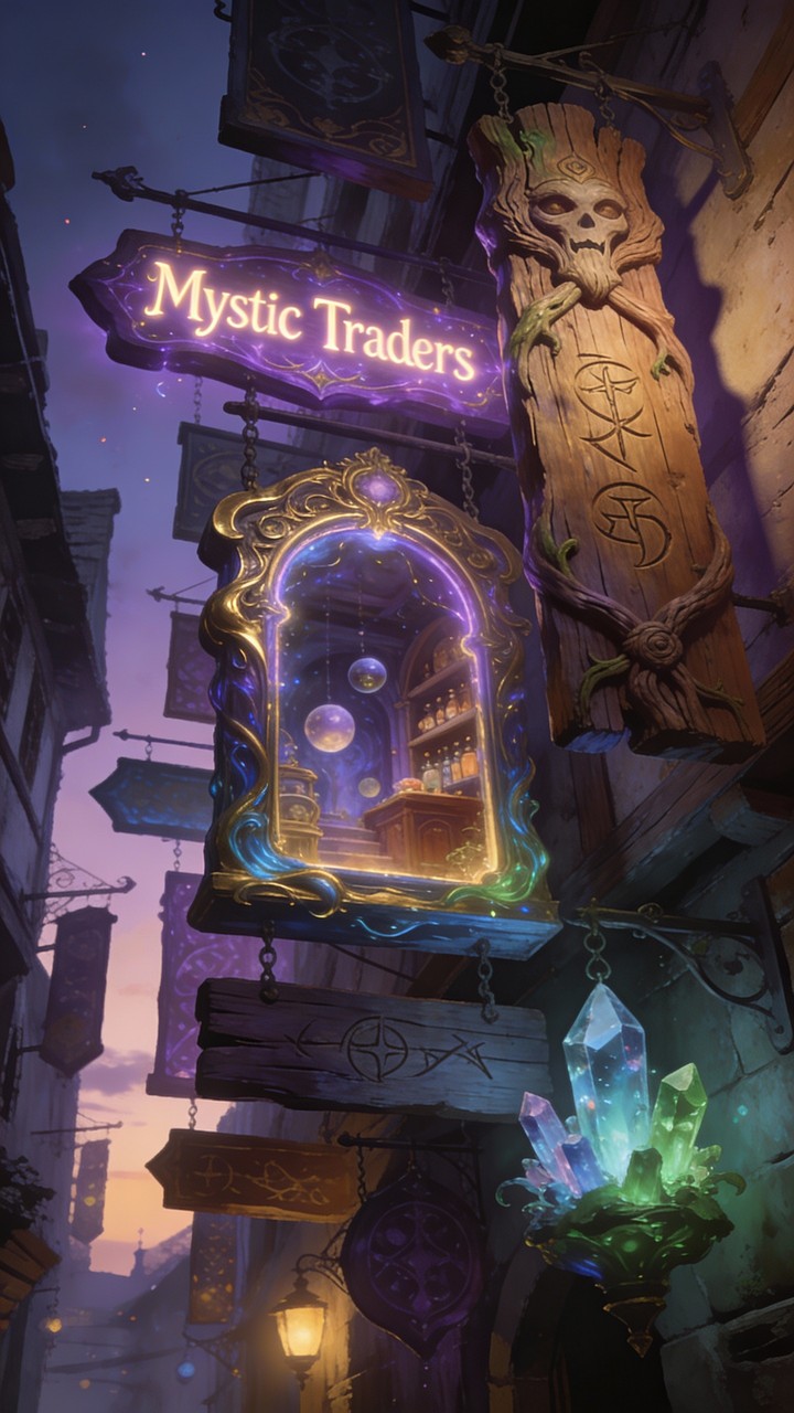 Free Mystic Merchant Signs Image - Fantasy, Magical, Merchant ...