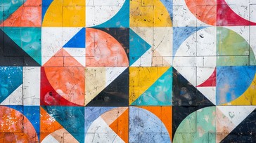 Free Colorful Geometric Tiles Image - Colorful, Geometry, Design ...
