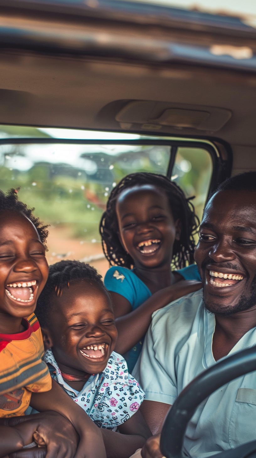 Free Joyful Family Ride Image - Family, Laughter, Car | Download at ...