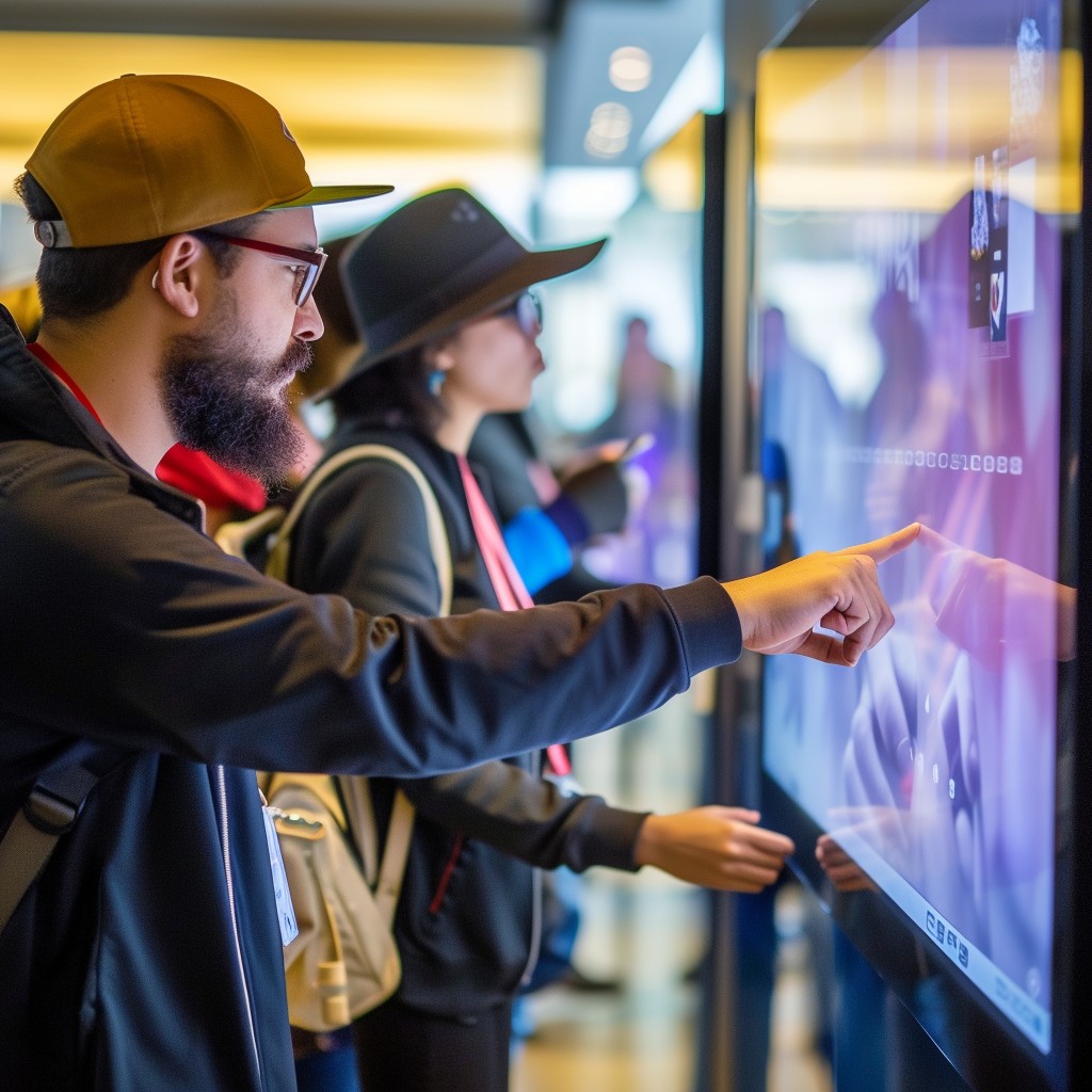 Free Interactive Display Usage Image - Technology, Tourists ...