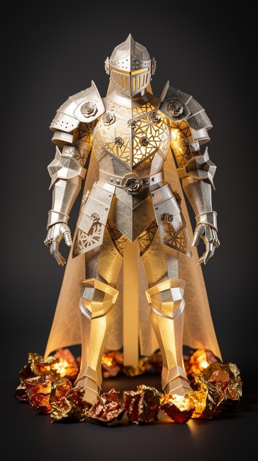 Free Glowing Paper Knight Image - Origami, Knight, Armor | Download at ...