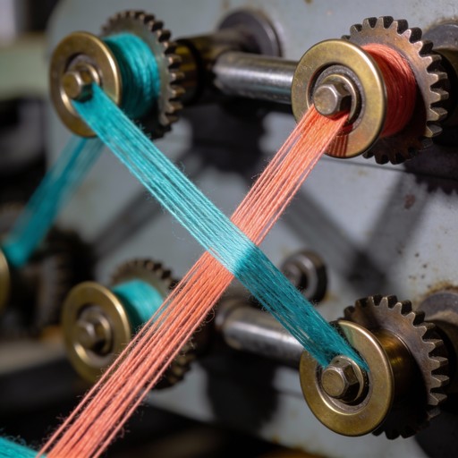 Machine Threading On Metal Free Threads Meet Metal Image - Textile, Machinery, Industrial ...