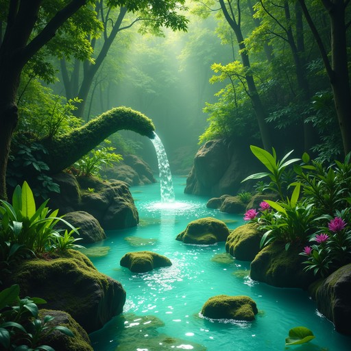 Free Enchanted Forest Waterfall Image - Waterfall, Forest, Paradise ...