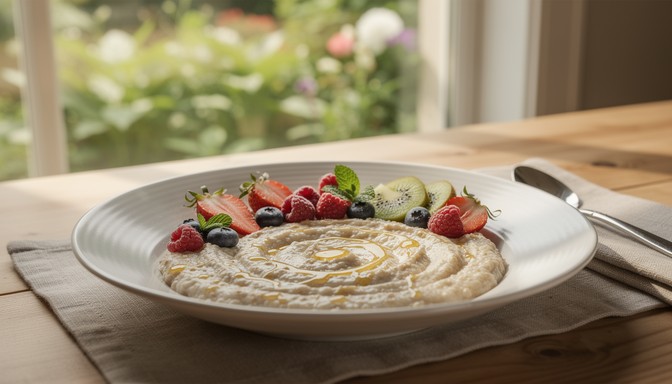 Free Breakfast Garden View Image - Breakfast, Oatmeal, Fruits ...