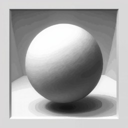 Free Monochrome Floating Sphere Image - Sphere, Monochrome, Pixel ...