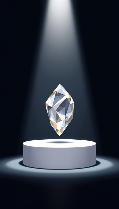 Free Crystal In Spotlight Image - Crystal, Geometric, Floating ...