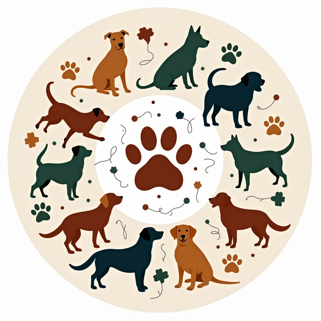 Free Playful Pup Pattern Image - Dogs, Mandala, Circular | Download at ...