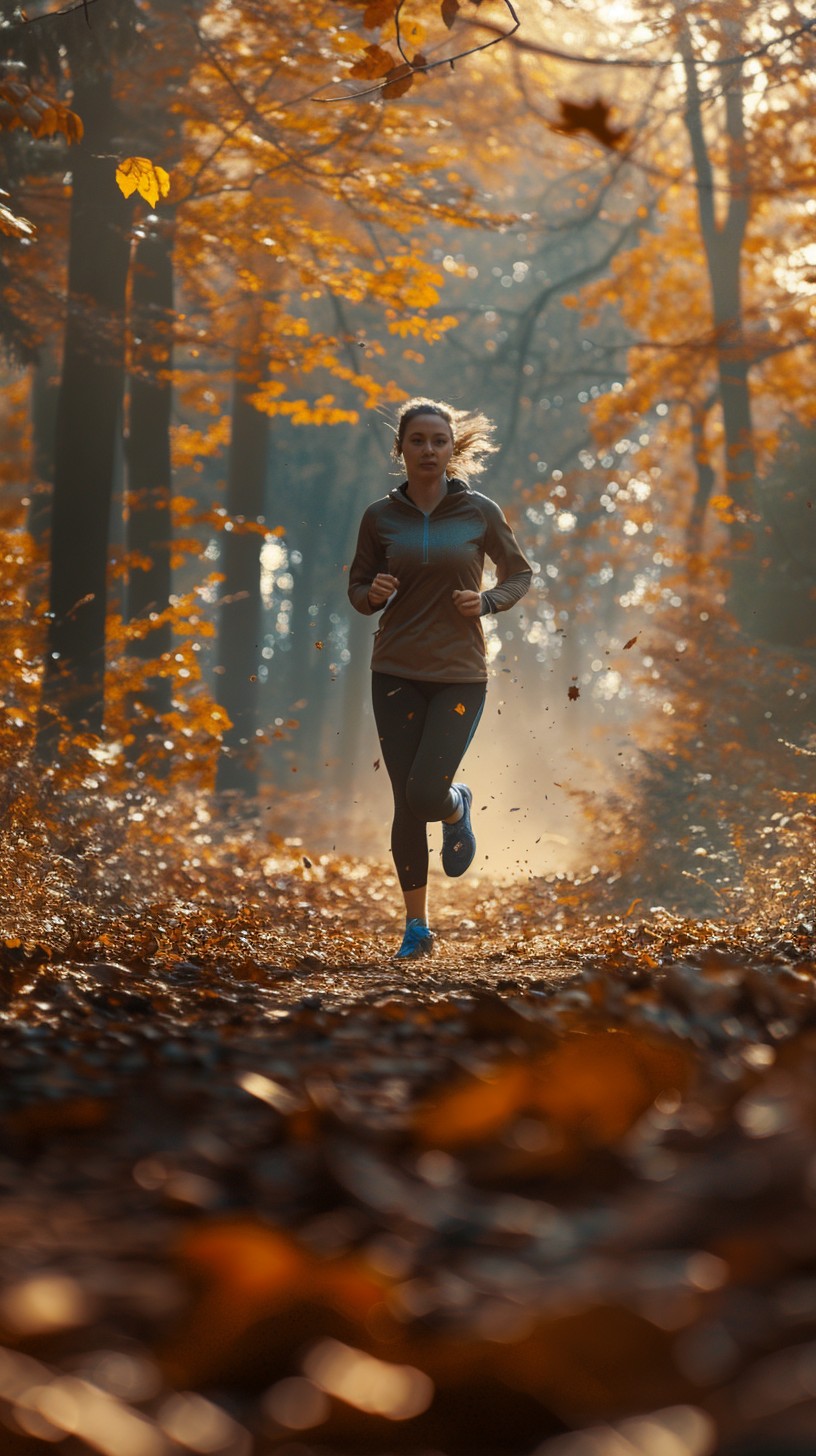 Free Autumn Marathon Training Photo - Autumn, Running, Forest ...