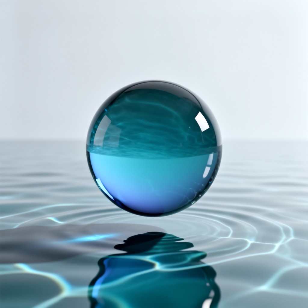 Download Ocean Glass Sphere Image - Sphere, Glass, Translucent | StockCake