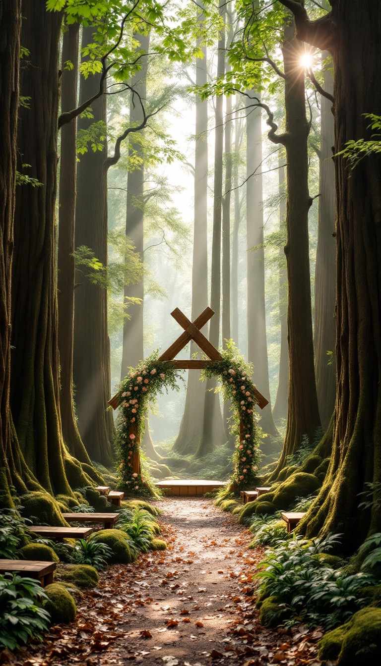 Free Enchanted Forest Gateway Image - Forest, Arch, Pathway | Download ...