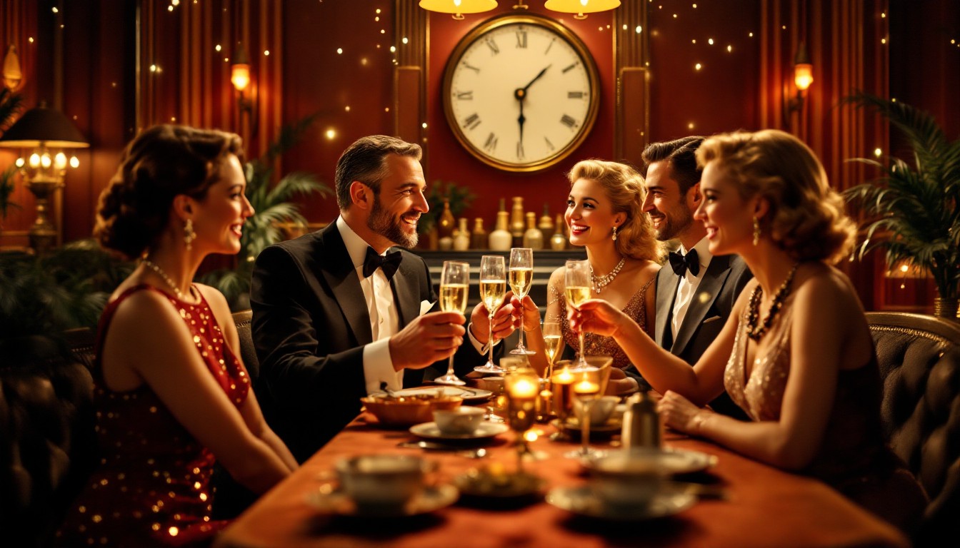Free Elegant Midnight Toast Image - Celebration, Vintage, Elegant ...