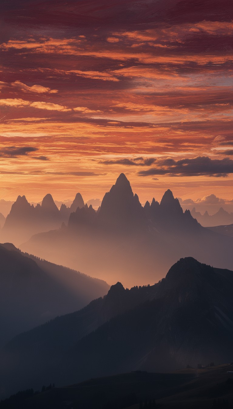 Free Majestic Mountain Sunset Image - Mountains, Sunset, Landscape ...