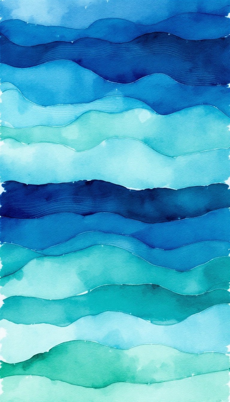Free Flowing Ocean Layers Image - Watercolor, Ocean, Blue | Download at ...