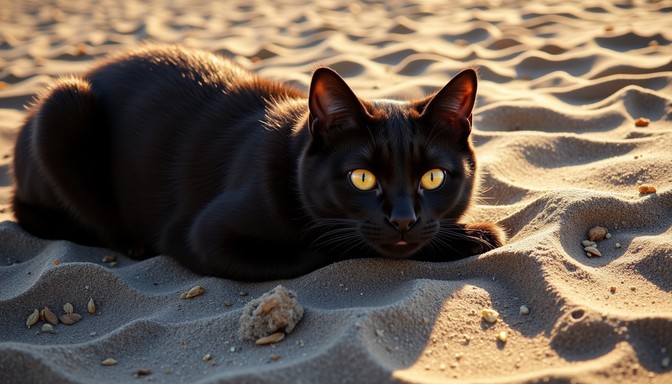 Beach Color Cat Free Sunset Beach Cat Image - Cat, Beach, Sunset | Download at StockCake