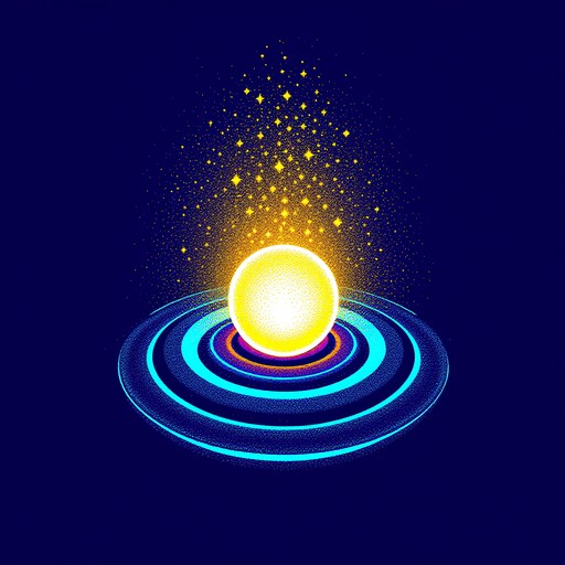 Free Glowing Energy Orb Image - Pixel, Art, Energy | Download at StockCake
