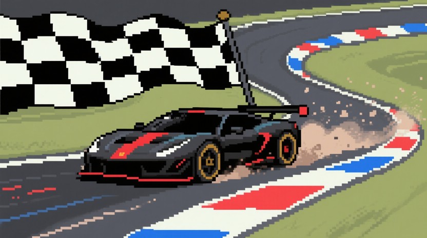 Free Pixel Victory Lap Image - Pixelart, Racing, Racecar | Download at ...