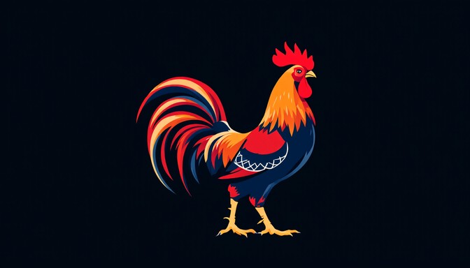 Free Proud Pixel Rooster Image - Pixel, Rooster, Geometric | Download ...