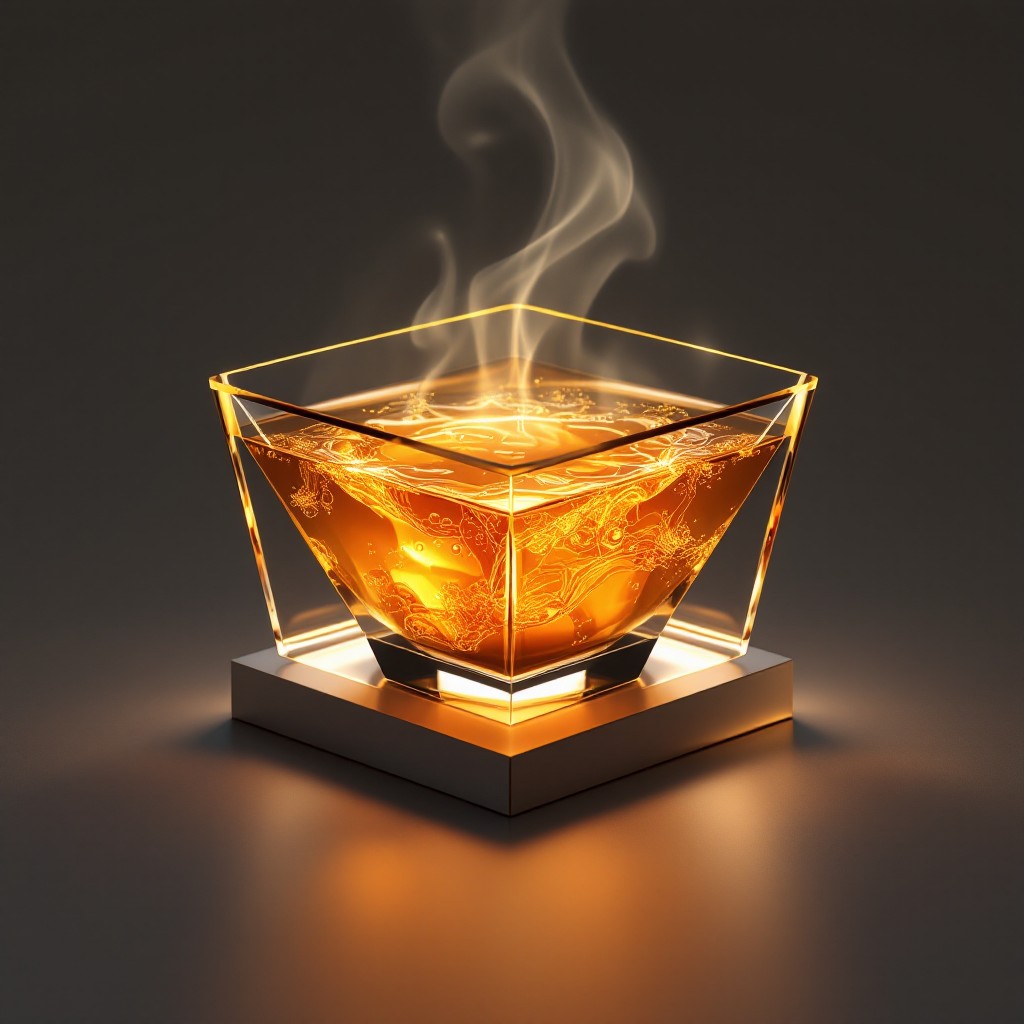 Free Glowing Amber Vessel Image - Geometric, Glass, Amber | Download at ...