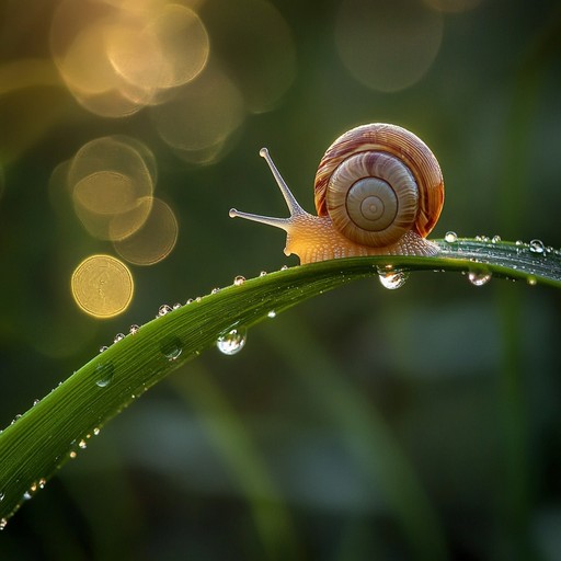 Free Snail on Leaf Image - Snail, Leaf, Dew | Download at StockCake