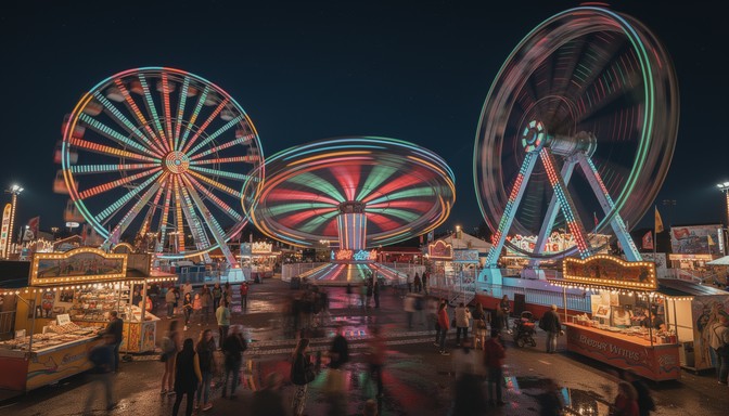 Free Carnival Lights Whirl Image - Carnival, Night, Lights | Download ...
