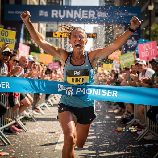 Free Marathon Achievement Celebration Image - Marathon, Runner, Woman ...