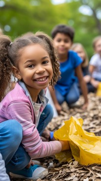 Free Joyful Cleanup Activity Image - Smiling, Girl, Cleanup | Download ...