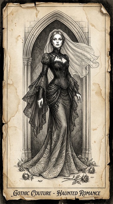 Free Gothic Fashion Illustration Image - Gothic, Fashion, Illustration ...
