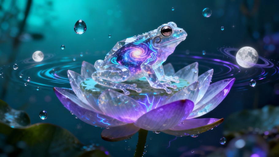 Free Cosmic Frog Dream Image - Frog, Crystalline, Cosmic | Download at ...