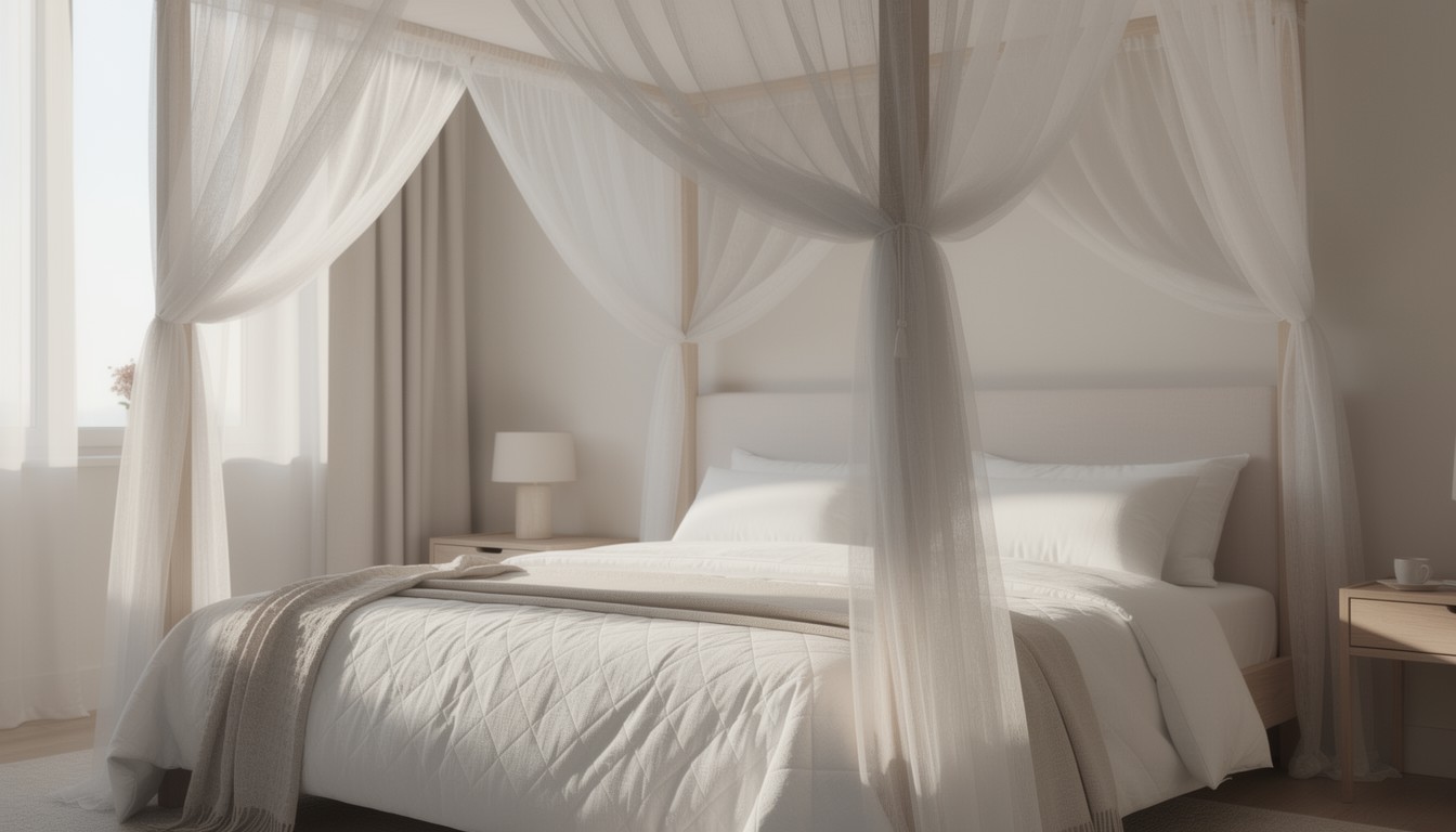 White Translucent Canopy Free Luxurious White Canopy Image - Bedroom, Luxury, Canopy | Download ...