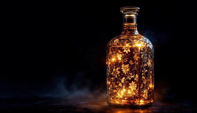 Free Glowing Amber Bottle Image - Amber, Bottle, Glowing | Download at ...
