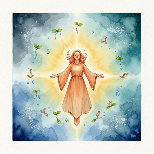 Nuturing Spirit Example Free Ethereal Nurturing Spirit Image - Celestial, Guardian, Watercolor ...