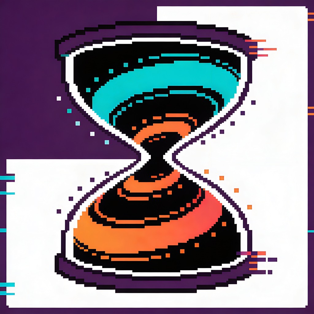 Free Pixelated Temporal Vortex Image - Hourglass, Pixel, Time ...
