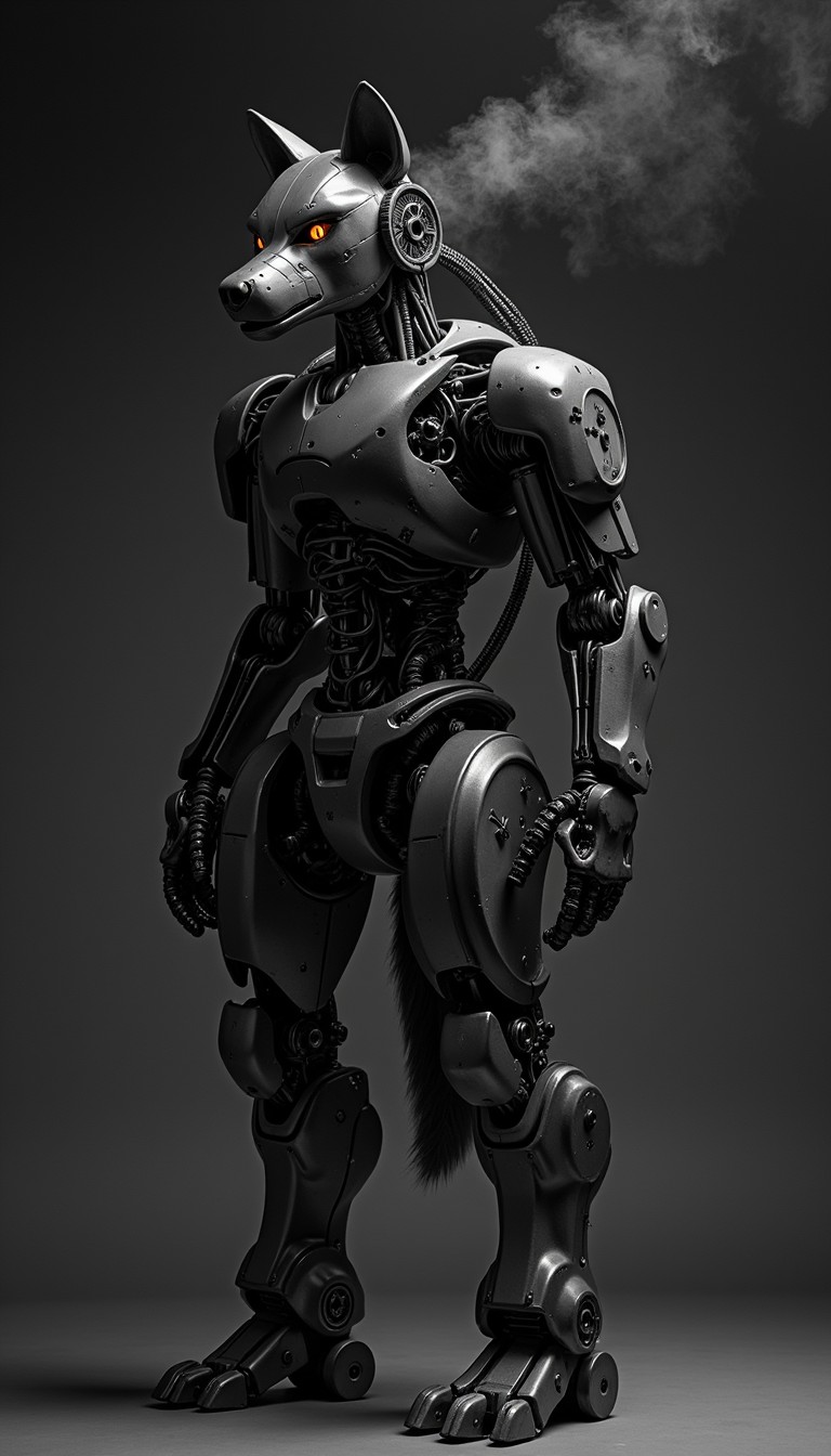 Wolf Like Machine Free Mechanical Wolf Sentinel Image - Wolf, Robot, Mechanical ...