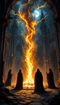 Free Moonlit Fire Ritual Image - Gothic, Ritual, Flames | Download at ...