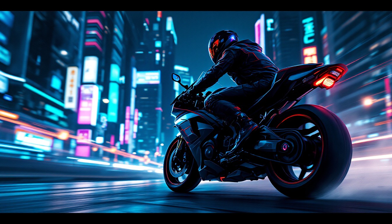 Neon Rider Glock Free Neon Night Rider Image - Cyberpunk, Motorcycle, Neon | Download at ...