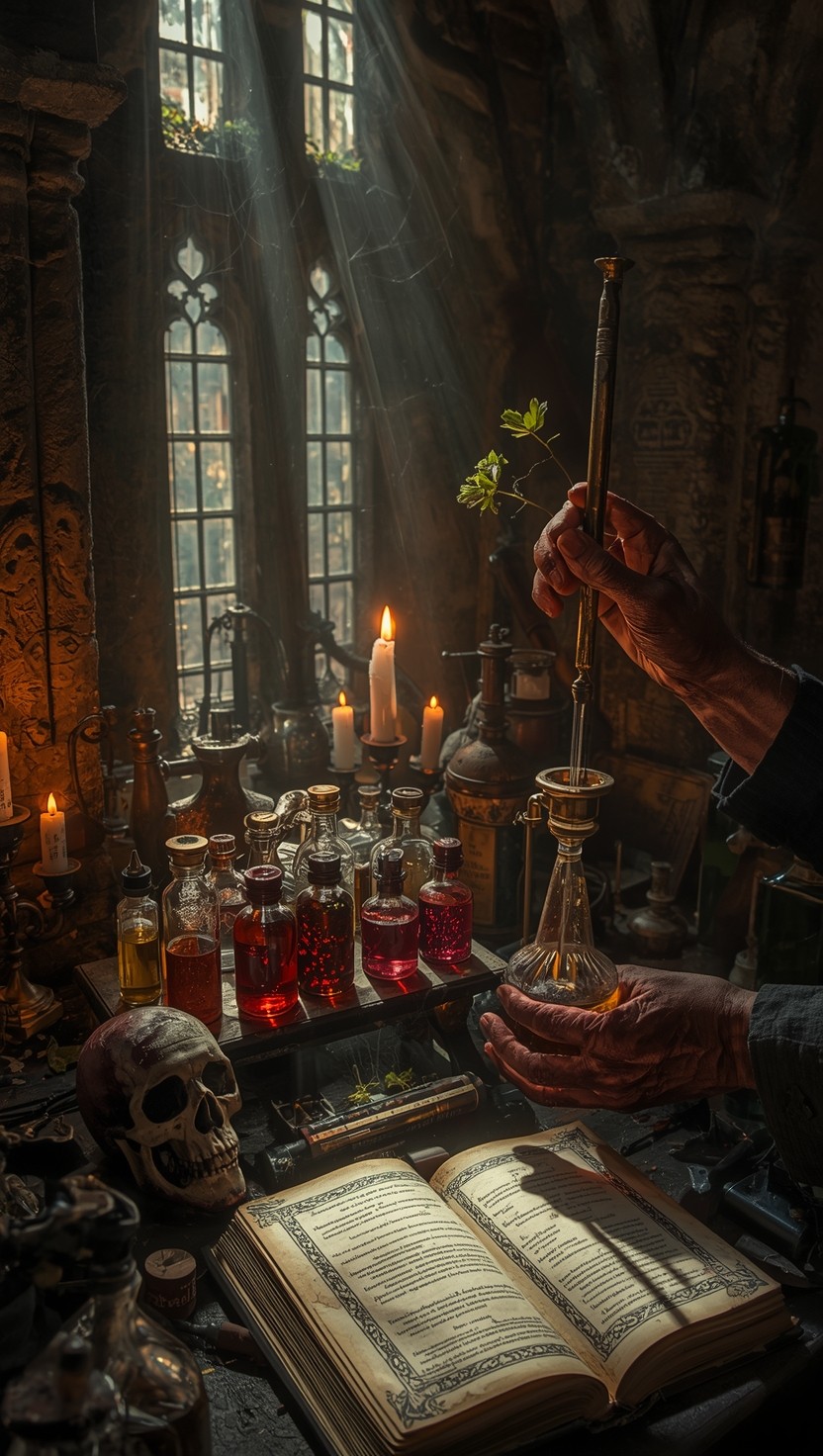 Free Gothic Potion Laboratory Image - Alchemist, Gothic, Victorian ...