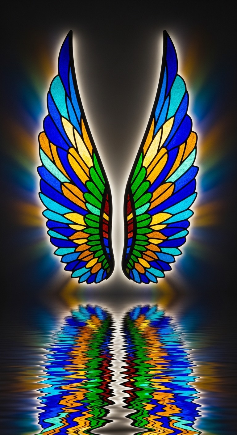 Free Luminous Glass Wings Image - Wings, Glass, Stained | Download at ...