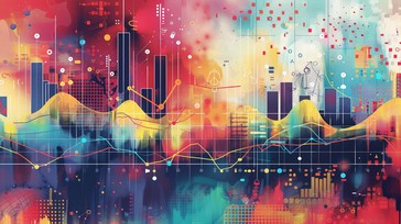 Free Vibrant Data Visualization Image - Colorful, Abstract, Data ...