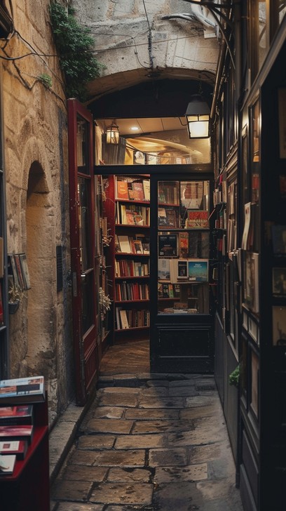Free Cozy Bookstore Alley Image - Bookstore, Alley, Quaint | Download ...