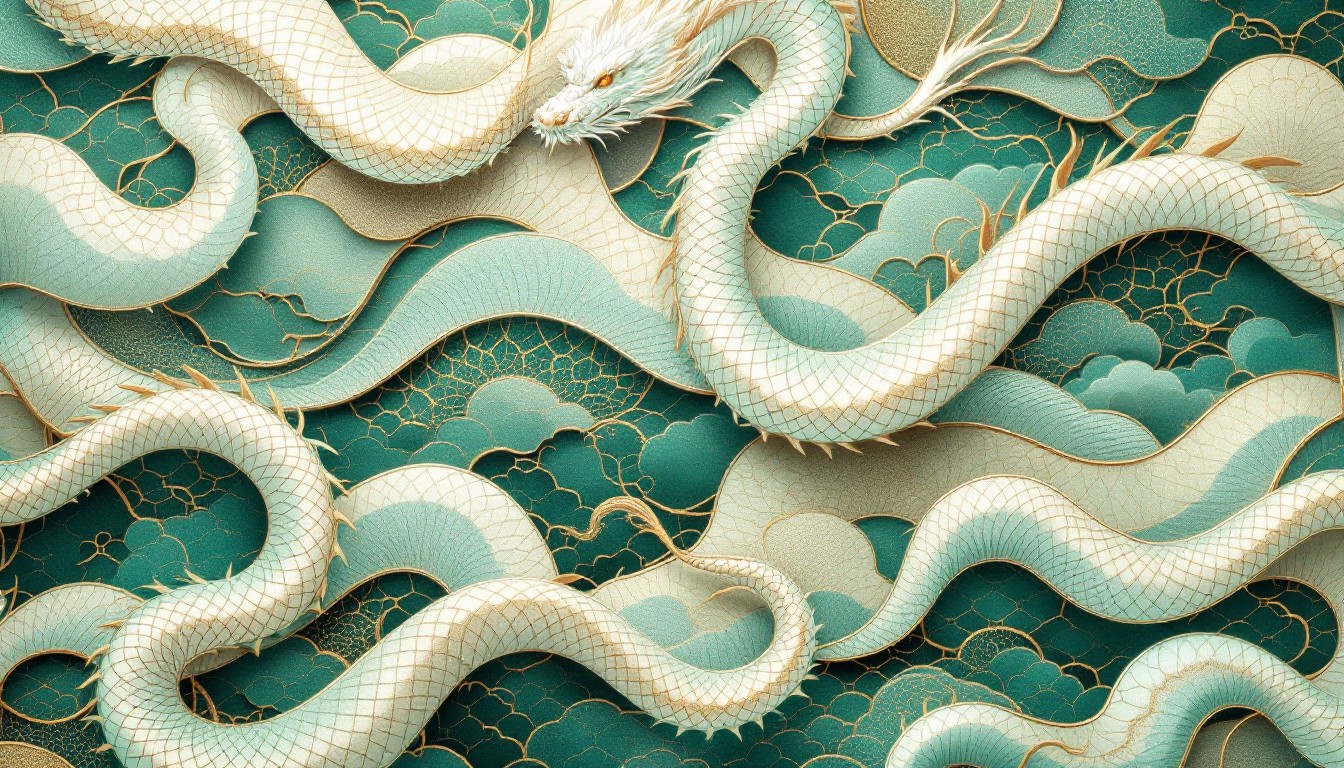 Dragon Wind Pattern Free Serpentine Dragon Pattern Image - Dragon, Serpentine, Jade ...