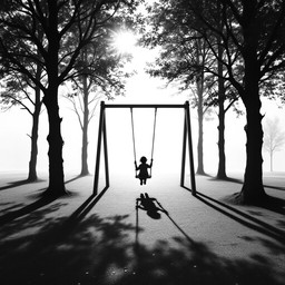 Free Solitary Swing Shadows Image - Swing, Playground, Shadows ...