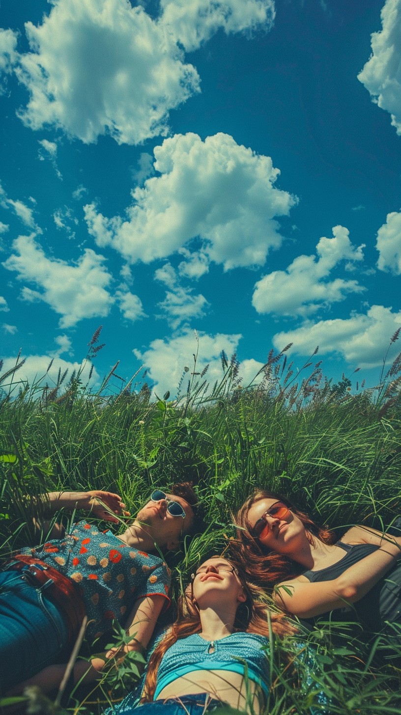 Free Friends Enjoying Nature Image - Friends, Nature, Relaxation ...