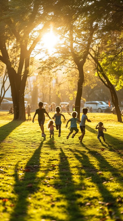 Free Children Enjoying Sunset Image - Children, Sunset, Play | Download ...