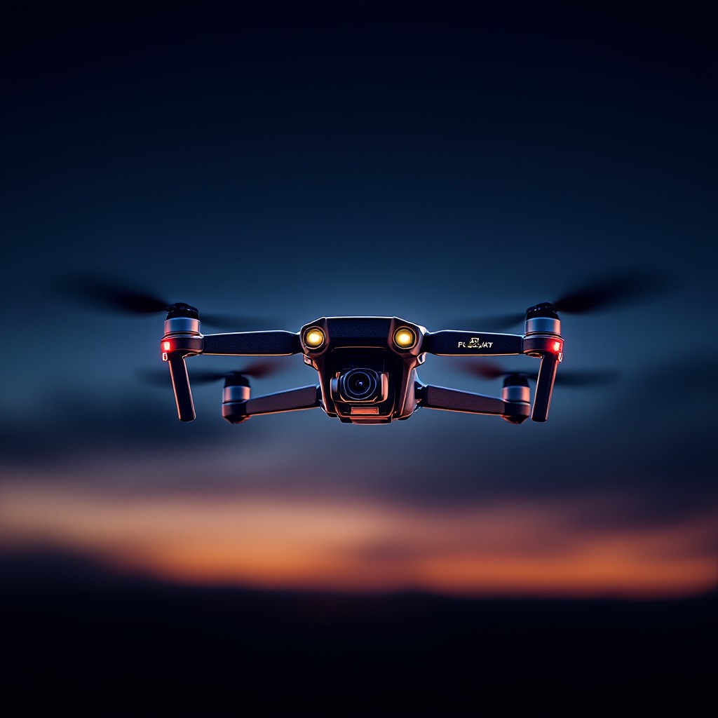 Free Drone Against Twilight Image - Drone, Aerial, Twilight | Download ...