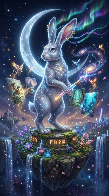 Free Ethereal Cosmic Rabbits Image - Rabbit, Bunny, Ethereal | Download ...