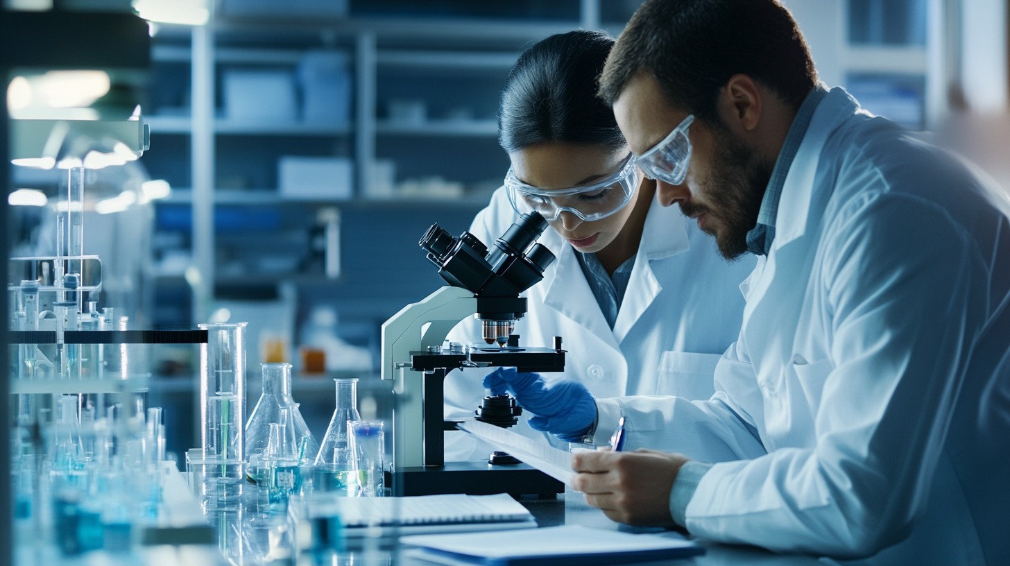 Science Analysis Sample Free Scientists analyzing sample Image - Science, Laboratory, Research ...
